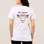 Mijn geluksstemtrui Tri-Blend shirt (Achterkant)