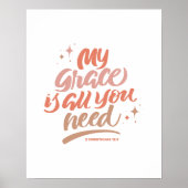Mijn genade is alles wat je nodig hebt poster (Voorkant)