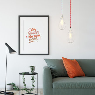 Mijn genade is alles wat je nodig hebt poster