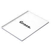 Mijn genade is genoeg... notitieboek (Linkerzijde)