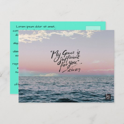 Mijn genade is voldoende (2 Korintiërs 12:9) Briefkaart (Voorkant / Achterkant)