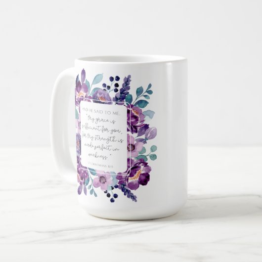 Mijn genade is voldoende Mok (Voorkant links)