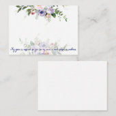 Mijn genade is voldoende, pastel waterverf floral notitiekaartje (Voorkant / Achterkant)