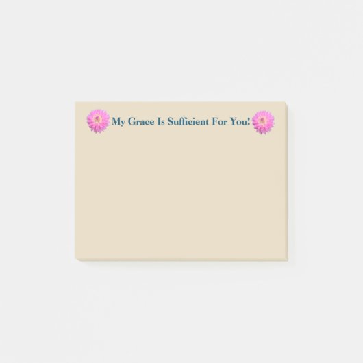 Mijn genade is voldoende voor jou om het te posten post-it® notes (Voorkant)