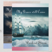 Mijn genade zal komen/mijn vrede zal Briefpapier k (Voorkant / Achterkant)