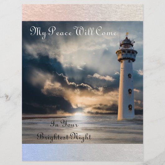 Mijn genade zal komen/mijn vrede zal Briefpapier k (Achterkant)