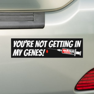 Mijn genen (zwart) bumpersticker