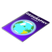Mijn Geografie Notitieboek Wereldbol Journal (Linkerzijde)