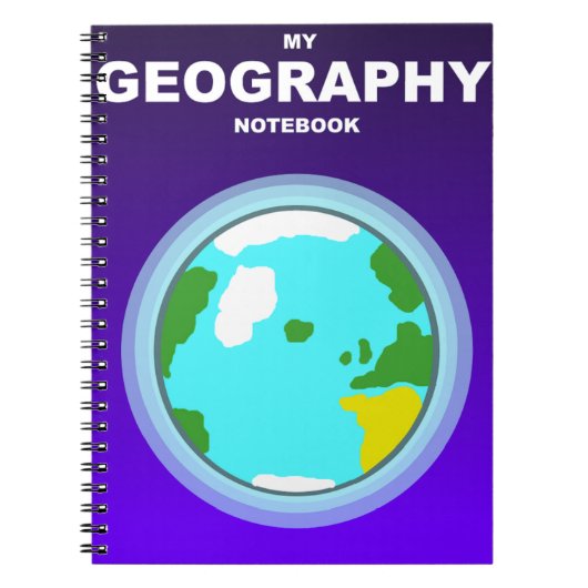Mijn Geografie Notitieboek Wereldbol Journal (Voorkant)