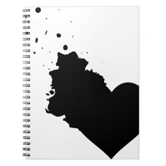 Mijn geplateerde hartlaptop notitieboek