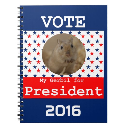 Mijn Gerbil voor President Notitieboek (Voorkant)