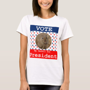 Mijn Gerbil voor President T-shirt
