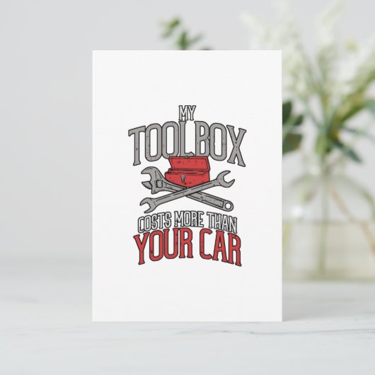 Mijn gereedschapskist kost meer dan je automatisch kaart (Staand voorkant)