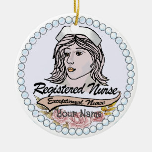 Mijn geregistreerde verpleegkundige keramisch ornament
