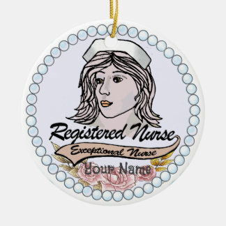 Mijn geregistreerde verpleegkundige keramisch ornament