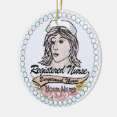 Mijn geregistreerde verpleegkundige keramisch ornament (Links)