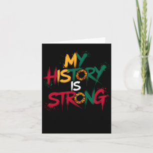 Mijn geschiedenis is sterk Black History Month 202 Kaart