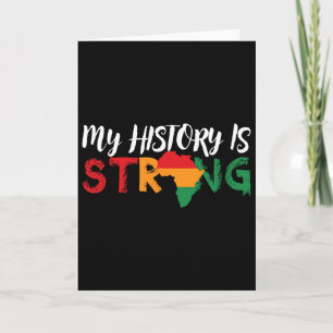 Mijn Geschiedenis Is Sterke Afrikaanse Kaart Black