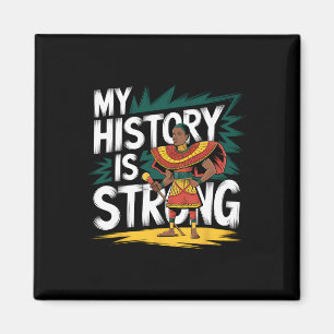 Mijn geschiedenis is sterke zwarte maand Afro-Amer Magneet