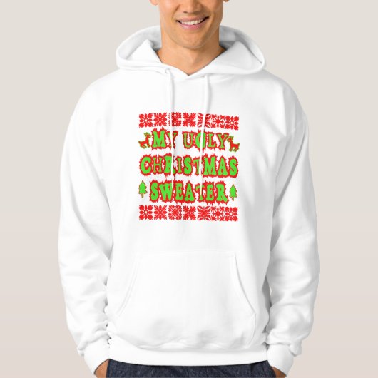 MIJN GESCHRISTMAS-ZWEATER HOODIE (Voorkant)