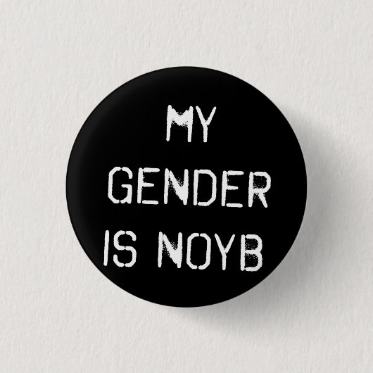 Mijn geslacht is NOYB Button Badge (Voorkant)