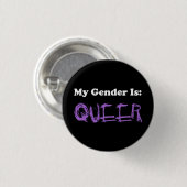 Mijn geslacht is: Queer Ronde Button 3,2 Cm (Voorkant /achterkant)