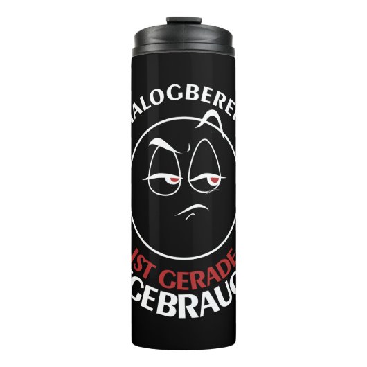 Mijn gespreksbereidheid is nu op! thermosbeker (Voorkant)