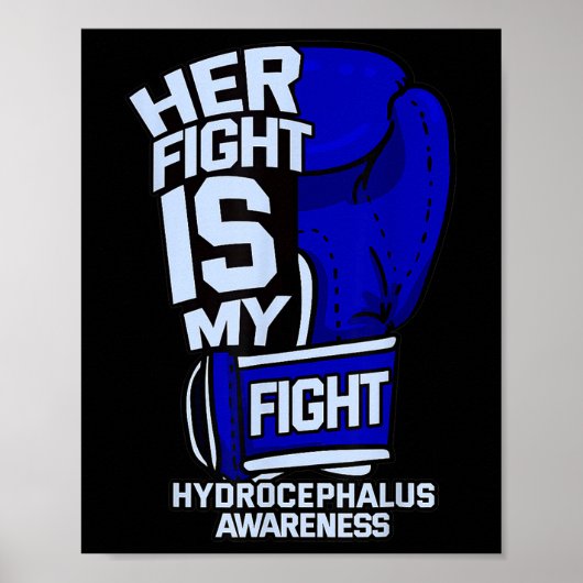 Mijn gevecht is mijn strijd hydrocefalus bewustzij poster (Voorkant)
