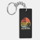 Mijn Geviste Boeddies noemen me Papa Vaderdag Mann Sleutelhanger (Voorkant Links)