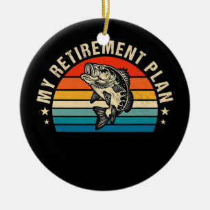 Mijn Geviste pensioenregelingFunny Fish Humor Keramisch Ornament