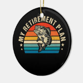 Mijn Geviste pensioenregelingFunny Fish Humor Keramisch Ornament (Links)
