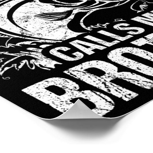 Mijn Geviste vriend noemt me broeder Fisherman Fun Poster (Hoek)