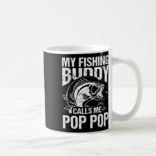 Mijn Geviste vriend noemt me Pop Pop Vaderdag Fis Koffiemok