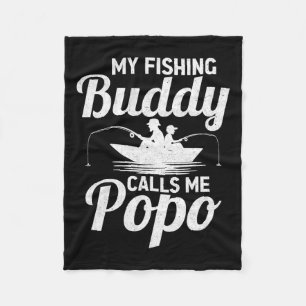 Mijn Geviste vrienden noemen me Popo Vaderdag Fish Fleece Deken