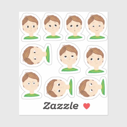 Mijn gevoelens Emoties Grafiek Sticker (Vel)