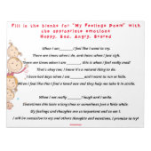 Mijn Gevoelens Gedicht Vul het blanco in Notitieblok (Voorkant)