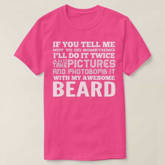 MIJN GEWELDIGE BEARD Klassieke TShirt (Design voorkant)
