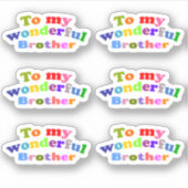 Mijn geweldige broer sticker (Voorkant)