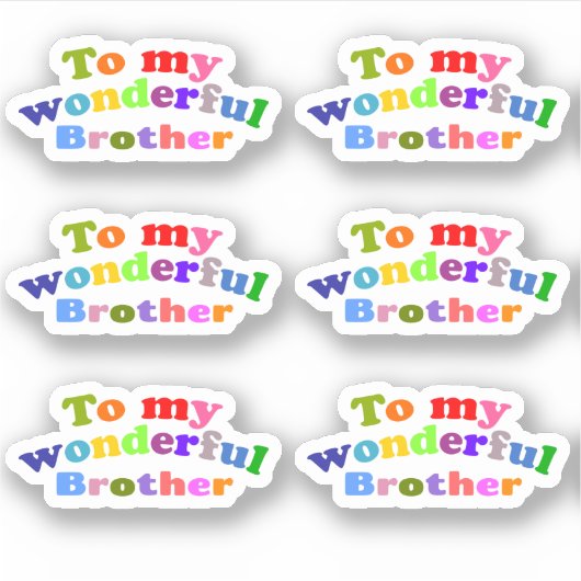 Mijn geweldige broer sticker (Voorkant)