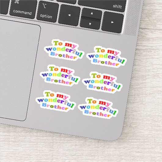 Mijn geweldige broer sticker (Detail)