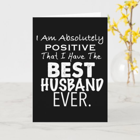 ***MIJN GEWELDIGE EN BESTE HUSBAND** ZELDAG KAART (Gele Bloem)