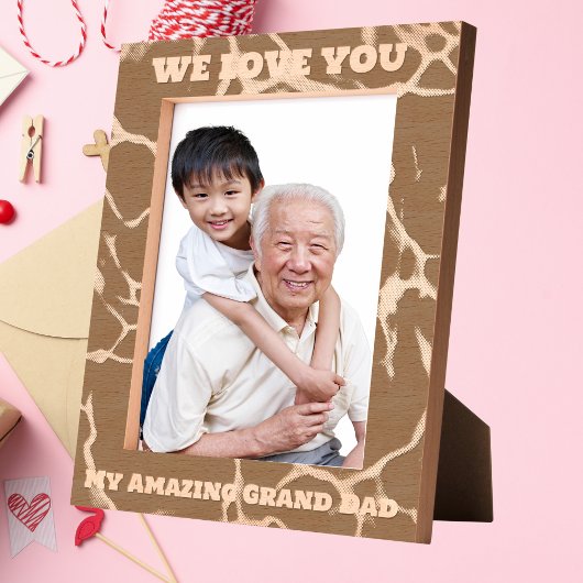Mijn geweldige grootvader bericht Vaderdag cadeau Gegraveerde Lijstjes
