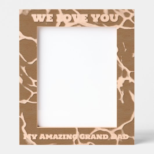 Mijn geweldige grootvader bericht Vaderdag cadeau Gegraveerde Lijstjes (Voorkant)