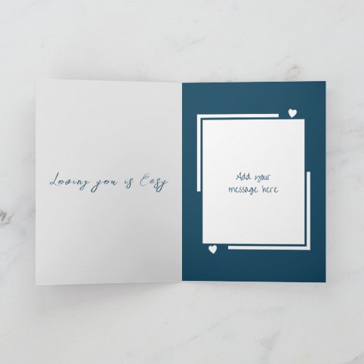 Mijn geweldige man liefde vogels Jubileum Kaart (Binnen)