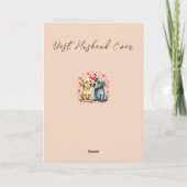 Mijn geweldige man schattige honden Jubileum Kaart (Achterkant)