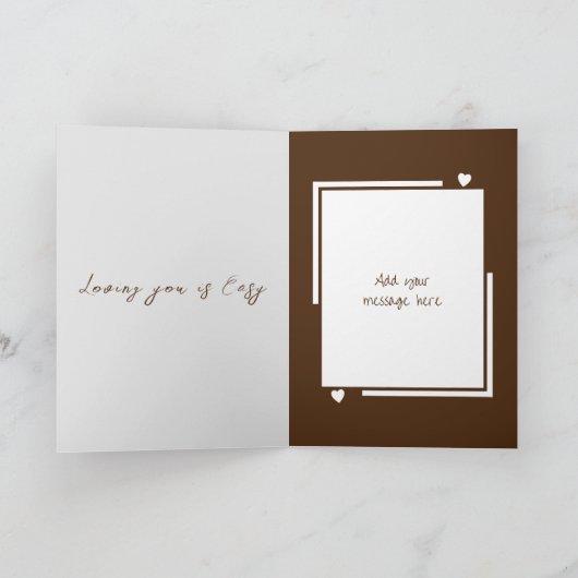 Mijn geweldige man schattige uilen Jubileum Kaart (Binnen)