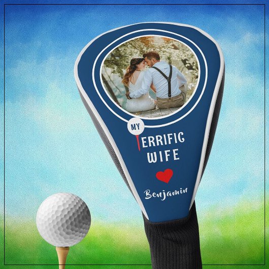 Mijn geweldige vrouw gepersonaliseerde golfer foto golfheadcover