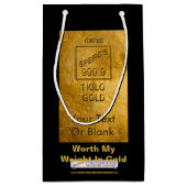 Mijn gewicht in goud klein cadeauzakje (Achterkant)