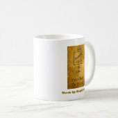 Mijn gewicht in goud koffiemok (Voorkant rechts)