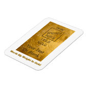 Mijn gewicht in goud magneet (Linkerzijde)